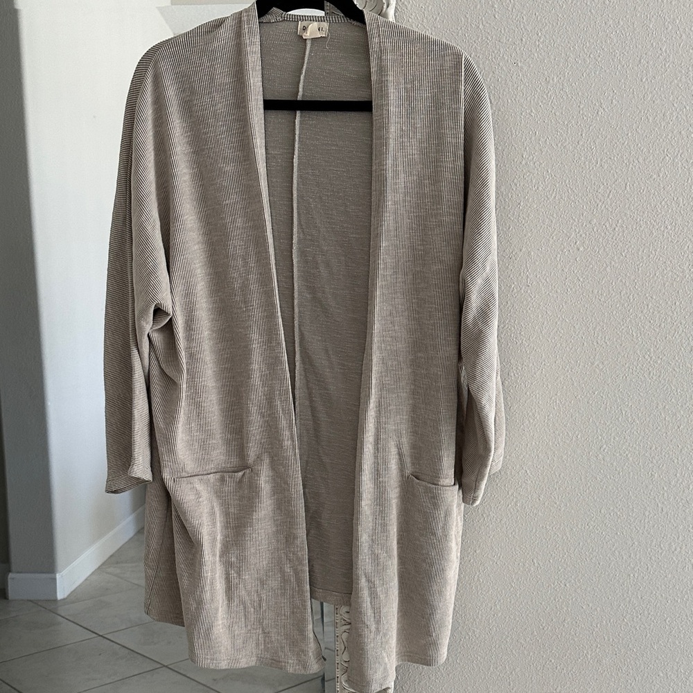 DONNI. Tan/Cream Jacket